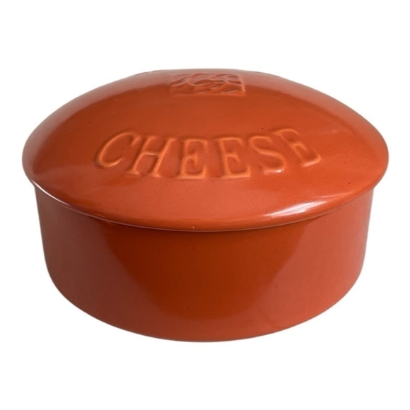 VNTG Cheese Baker Bistro Brown Ceramic BRIE CAMEMBERT Cheese Baker Cheese Keeper - Picture 4 of 7